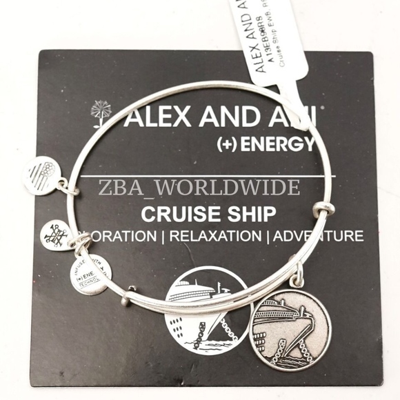 Alex and Ani Cruise Ship Charm Bangle - Picture 2 of 2
